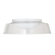 Dainolite 3145-LEDFH18-CL-MW - 35W Flush Mount, MW Finish with Clear Glass