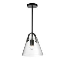 Dainolite 871-91P-MB - 1LT Incandescent Pendant, MB w/ CLR Glass