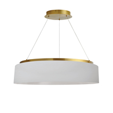 Dainolite CIR-2634C-AGB-790 - 34W Chandelier, AGB w/ WH Shade