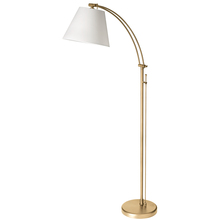 Dainolite DM2578-F-AGB - 1LT Incan Adjustable Floor Lamp, AGB w/ WH Shade