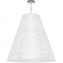 Dainolite ANA-XL-PC-2400 - 1LT Anaya X-Large Pendant, PC w/ WH/CLR Shade