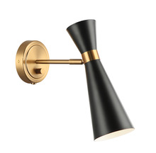 Matteo Lighting S09611AGBK - Blaze Wall Sconce