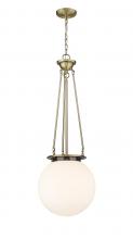 Innovations Lighting 221-1P-AB-G201-14 - Beacon - 1 Light - 14 inch - Antique Brass - Chain Hung - Pendant