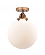 Innovations Lighting 288-1C-AC-G201-10 - Beacon - 1 Light - 10 inch - Antique Copper - Semi-Flush Mount