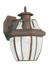 Generation Lighting 8038-71 - Lancaster traditional 1-light outdoor exterior medium wall lantern sconce in antique bronze finish w