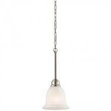 Kichler 42901NIL18 - Tanglewood™ 6.25" 1 Light Mini Pendant with LED Bulb Brushed Nickel