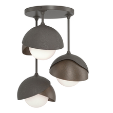 Hubbardton Forge - Canada 121374-SKT-07-05-GG0711 - Brooklyn 3-Light Double Shade Semi-Flush