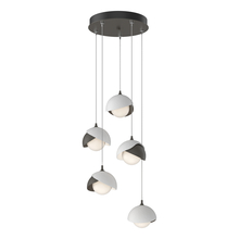 Hubbardton Forge - Canada 131125-SKT-STND-07-02-GG0711 - Brooklyn 5-Light Double Shade Pendant