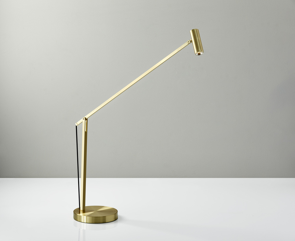 led desk lamp brass