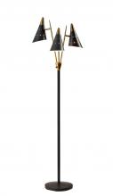 AFJ - Adesso 3249-01 - Nadine 3-Arm Floor Lamp