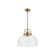 Alora Lighting PD461101AG - Lancaster 15-in Aged Gold 1 Light Pendant